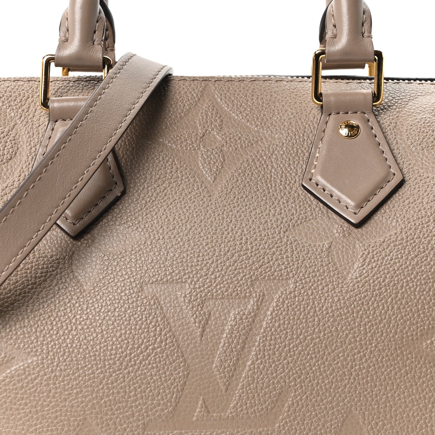 Louis Vuitton Empreinte Monogram Giant Speedy Bandouliere 25 Tourterelle 7 of 9
