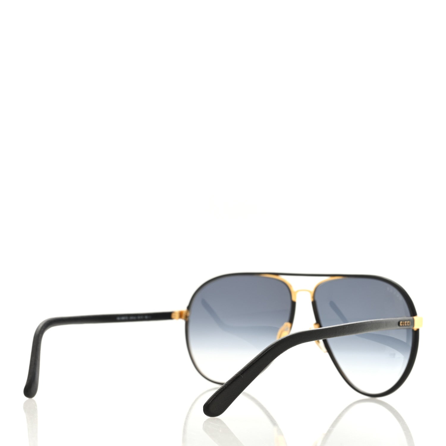 Gucci Calfskin Aviator Sunglasses GG2887/S Black 4 of 7