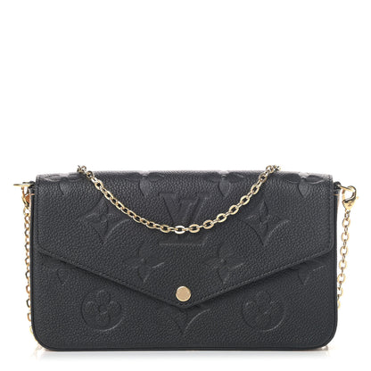 Louis Vuitton Empreinte Monogram Giant Wild At Heart Felicie Pochette Black 1 of 4