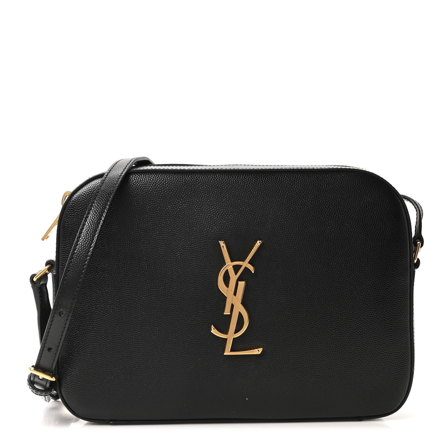 Saint Laurent Grain De Poudre Medium Classic Monogram Camera Bag Black 1 of 10