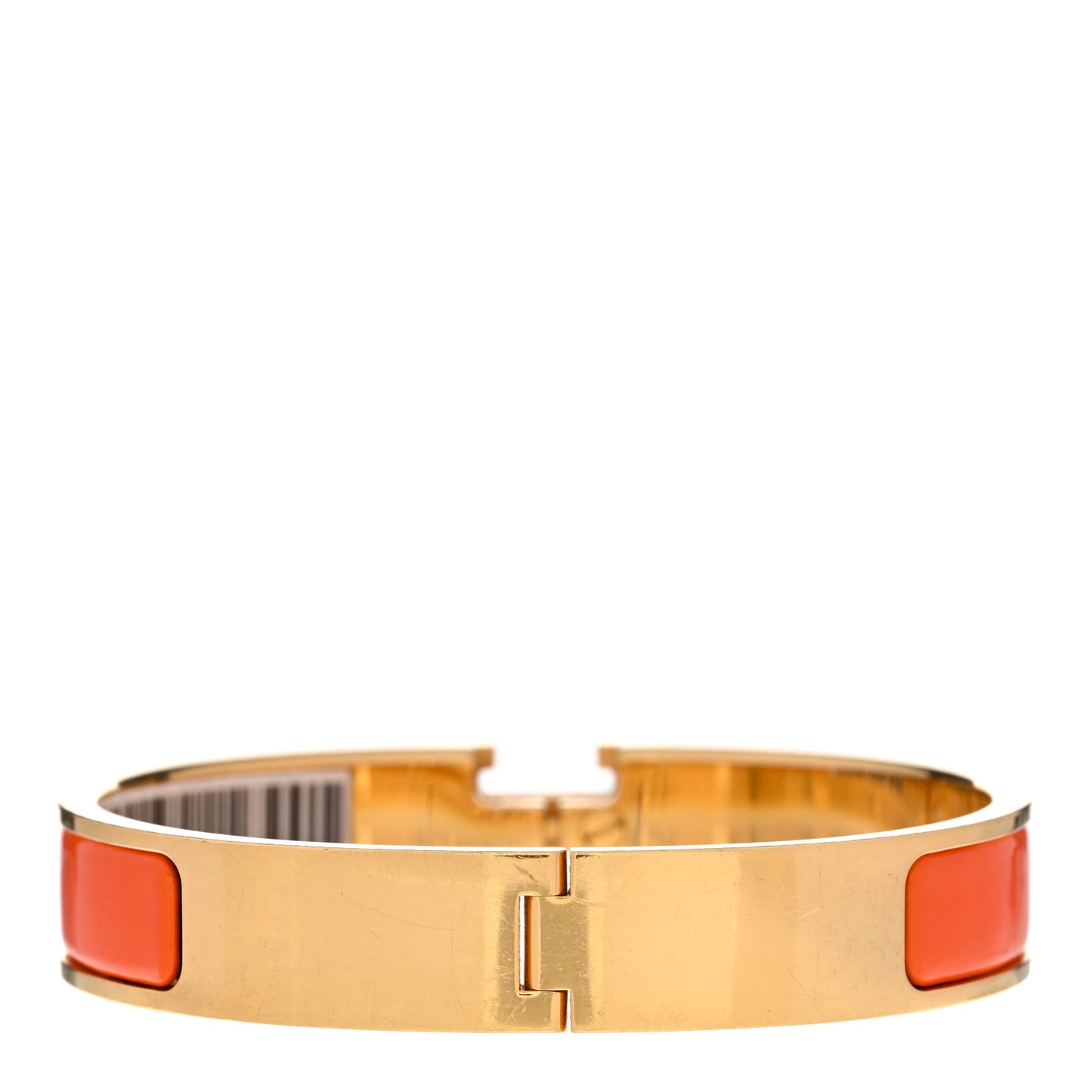 Enamel Narrow Clic Clac H Bracelet GM Orange