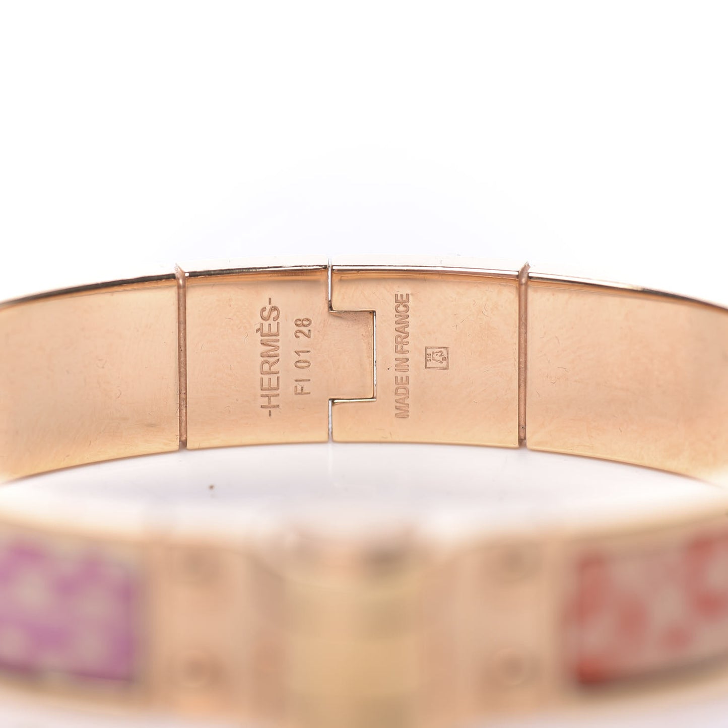 Enamel Printed Narrow Baobab Cat Hinged Bracelet S Graffitis Craft