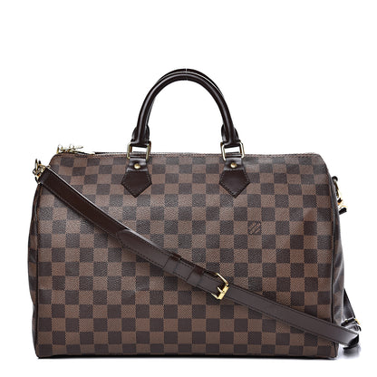 Louis Vuitton Damier Ebene Speedy Bandouliere 35 1 of 12