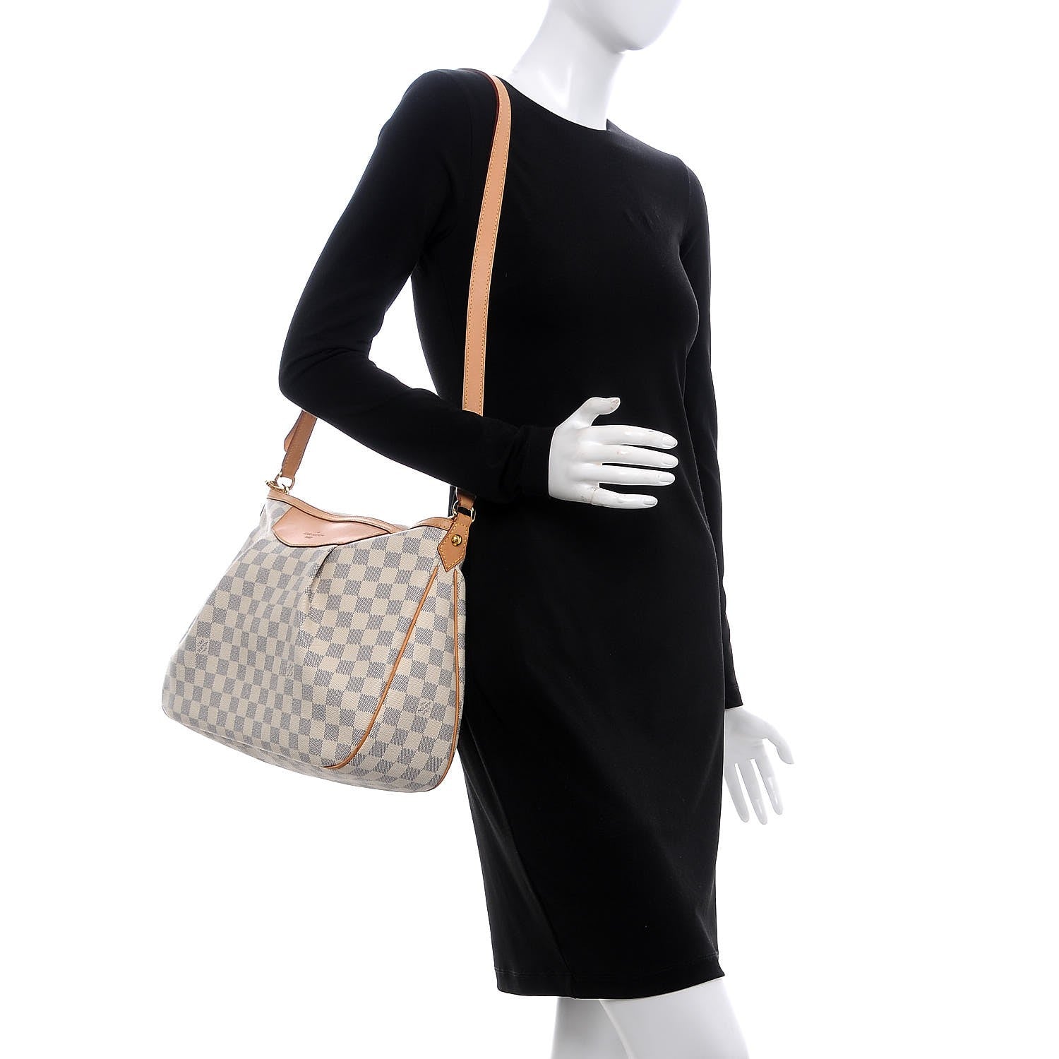 Louis Vuitton Damier Azur Siracusa MM 2 of 11
