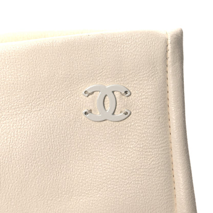 Chanel Lambskin Fingerless CC Bow Long Gloves Ivory 4 of 6