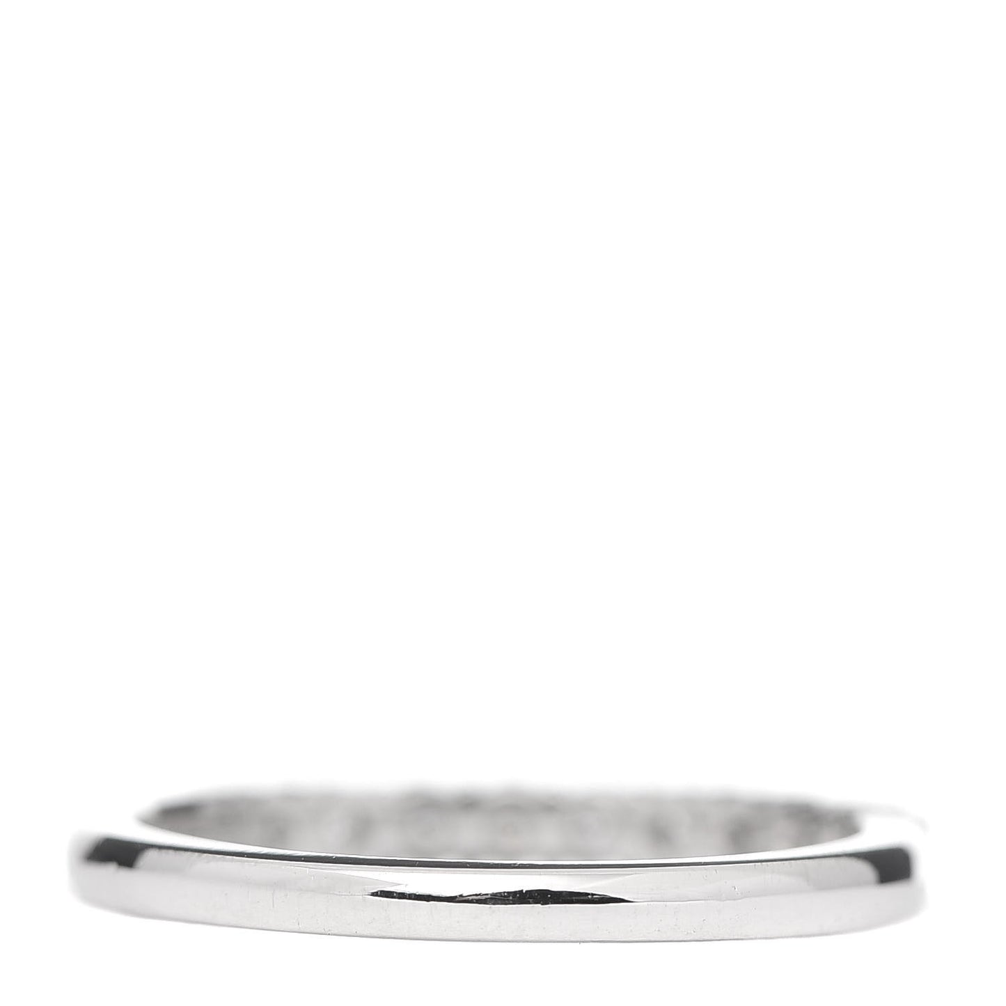 Platinum Diamond .27ct 2.2mm Half Circle Embrace Band Ring 50 5.25
