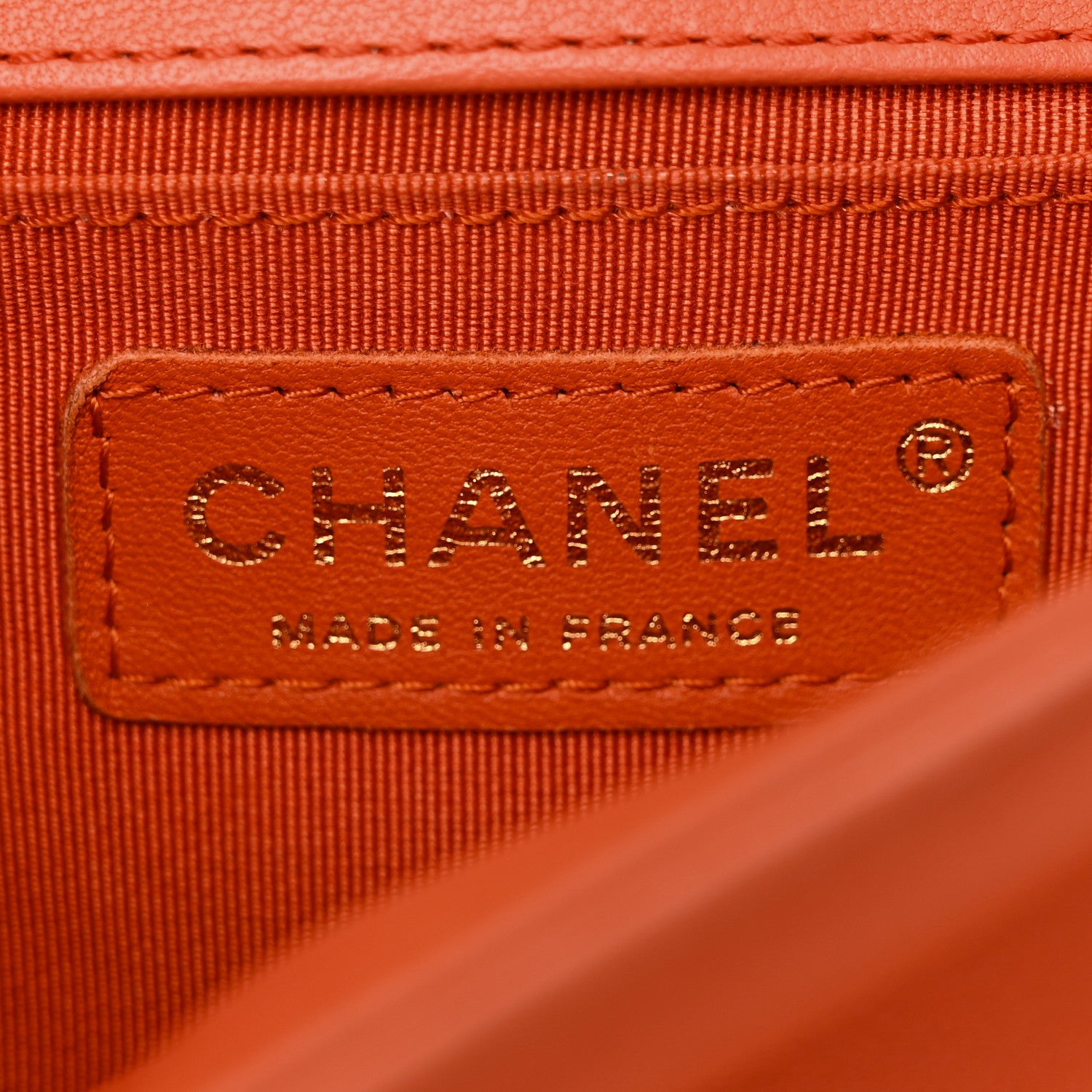 Chanel Lambskin Quilted Small Boy Flap Orange 6 of 24
