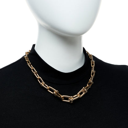 Tiffany 18K Rose Gold Hardwear Graduated Link Necklace 2 of 5