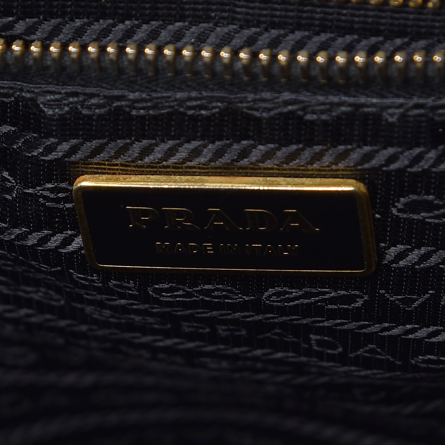 Prada Nappa Dressy Gaufre Framed Tote Black 8 of 10
