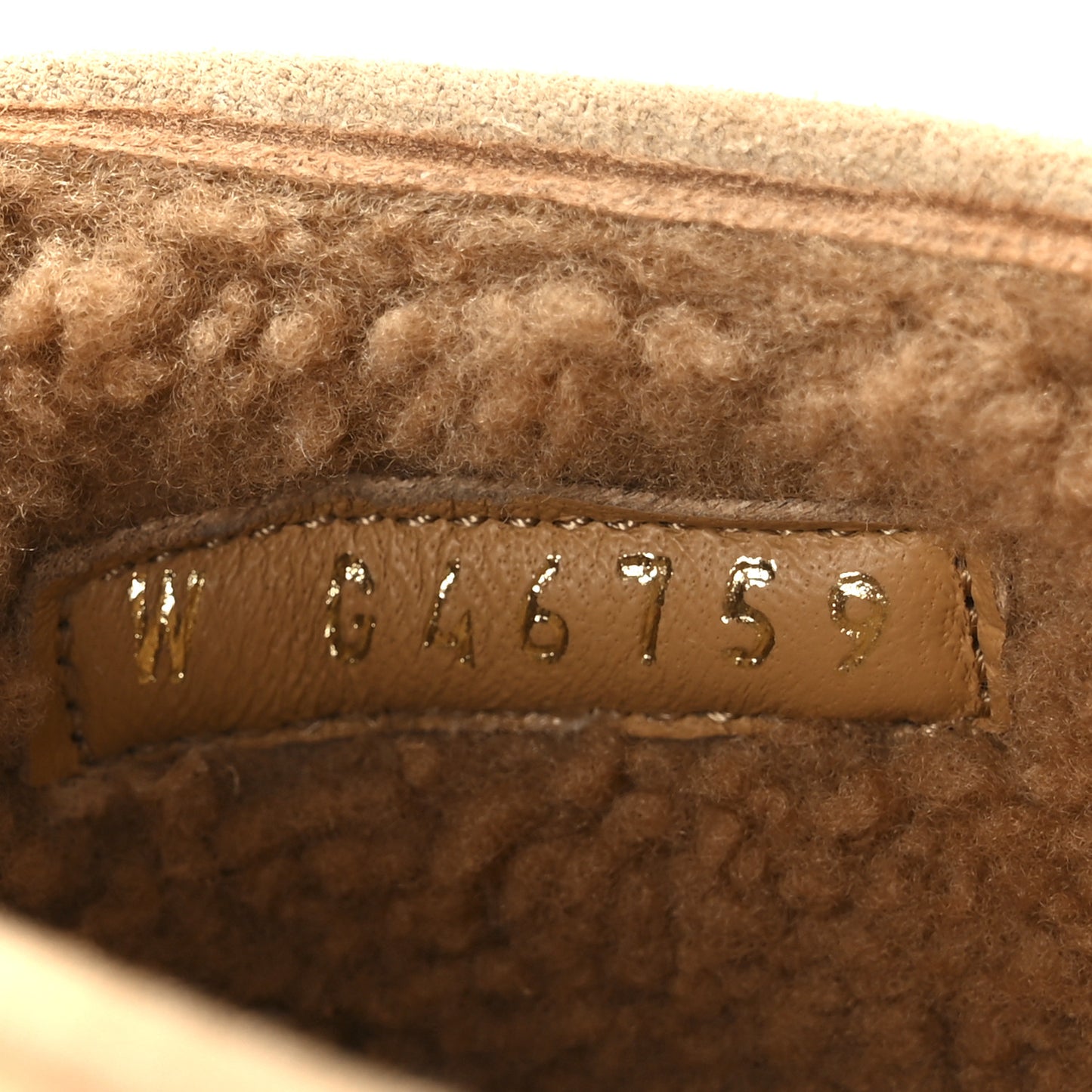 Suede Cap Toe CC Mary Jane Flats 36.5 Beige