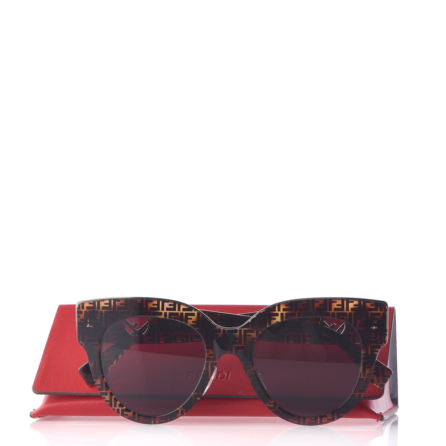 Acetate F is Fendi FF Cat Eye Sunglasses FF 0360/G/S Havana