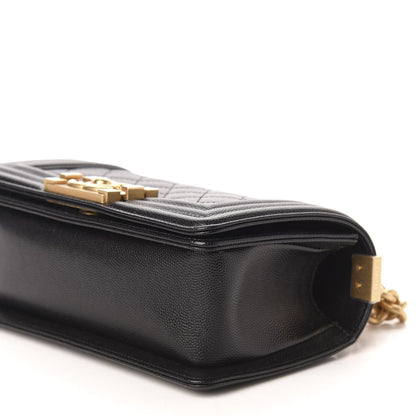 Chanel Caviar Quilted Small Boy Flap Black 9 of 11