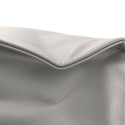 Telfar Metallic Vegan Leather Medium Shopping Bag Silver 10 of 10