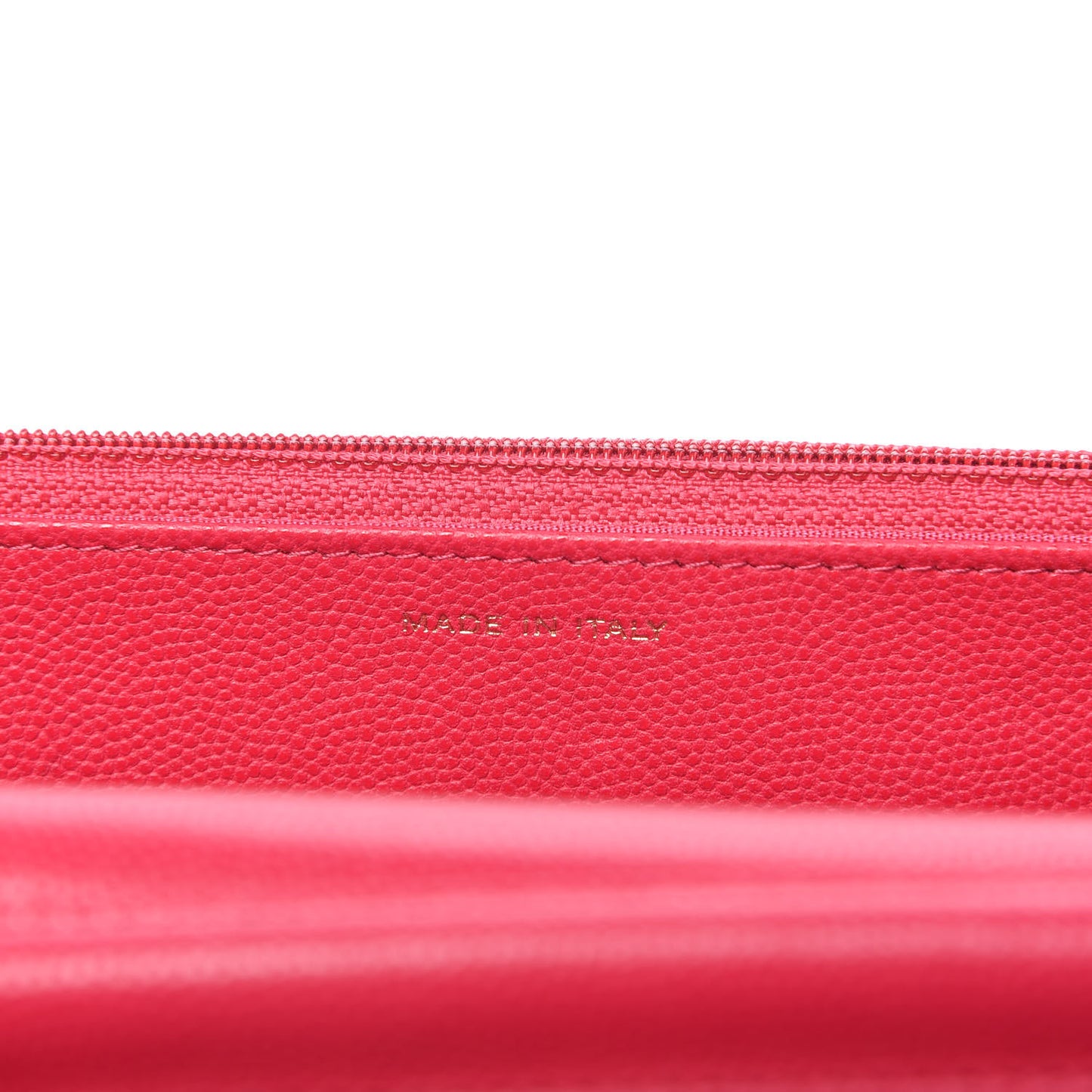 Caviar Camellia Embossed Wallet On Chain WOC Fuschia