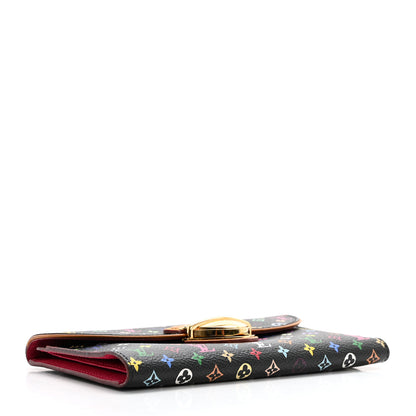 Louis Vuitton Monogram Multicolor Eugenie Wallet Black Grenade 4 of 9
