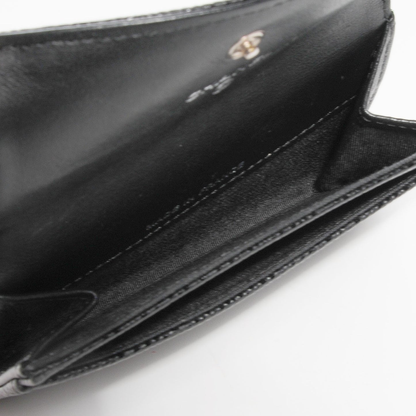 Caviar Timeless CC Flap Card Holder Black