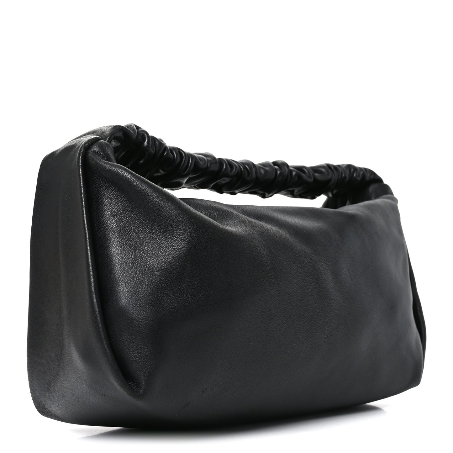 Lambskin Mini Scrunchie Bag Black