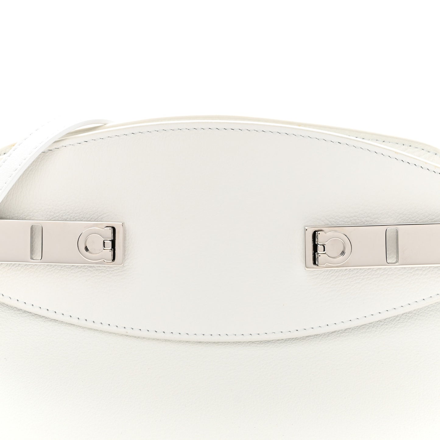 Calfskin Small Hug Pouch White