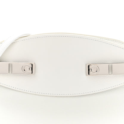 Salvatore Ferragamo Calfskin Small Hug Pouch White 7 of 9