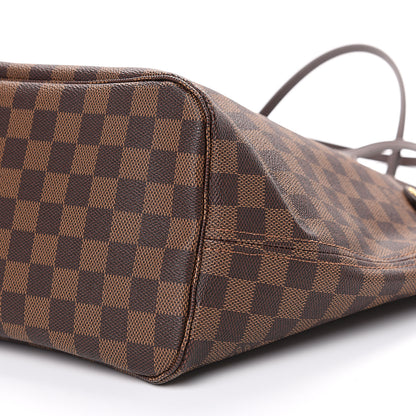 Louis Vuitton Damier Ebene Neo Neverfull MM Rose Ballerine 9 of 10