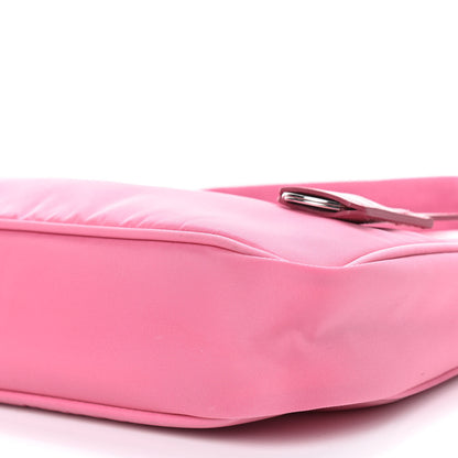 Prada Tessuto Nylon Saffiano Mini Re-Edition 2000 Bag Rosa 7 of 9
