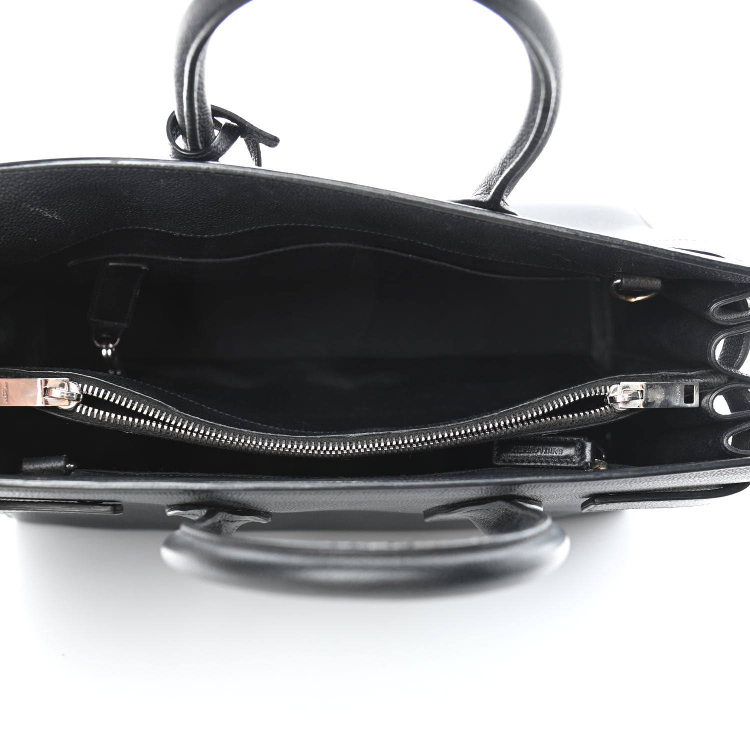 Saint Laurent Grained Calfskin Small Sac De Jour Black 4 of 8