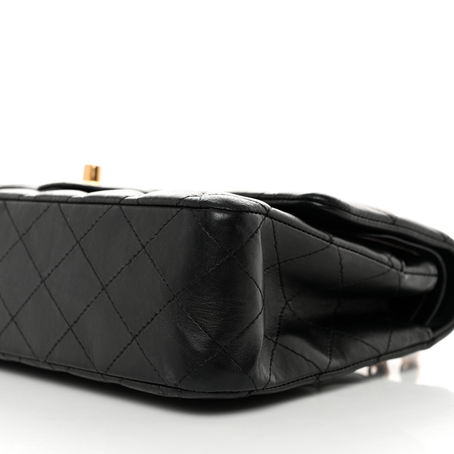 Chanel Lambskin Quilted Medium Double Flap Black 10 of 13