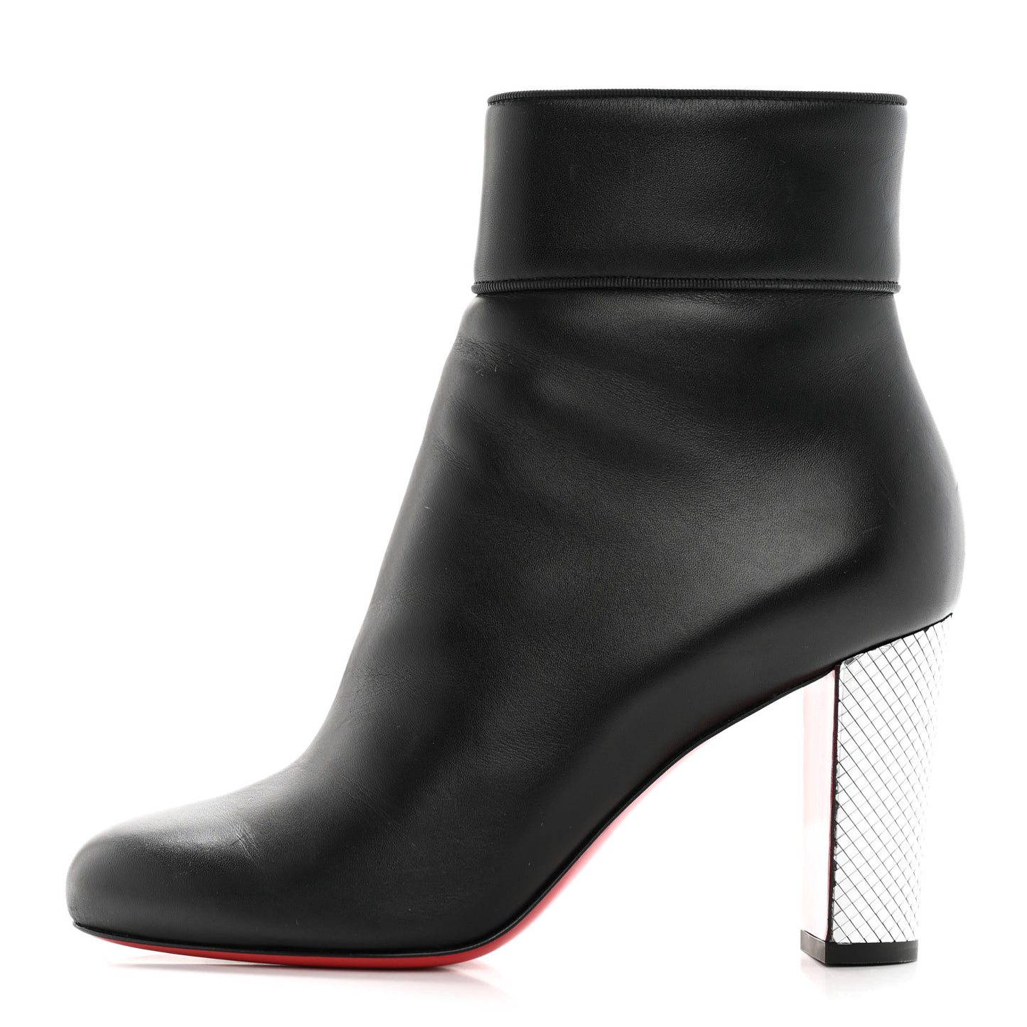 Calfskin Disco Ankle Boots 38.5 Black