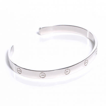 Cartier 18K White Gold LOVE Cuff Bracelet 21 3 of 5