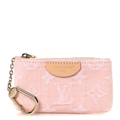 Louis Vuitton Monogram Denim Key Pouch Washed Pink Washed Pink 1 of 7