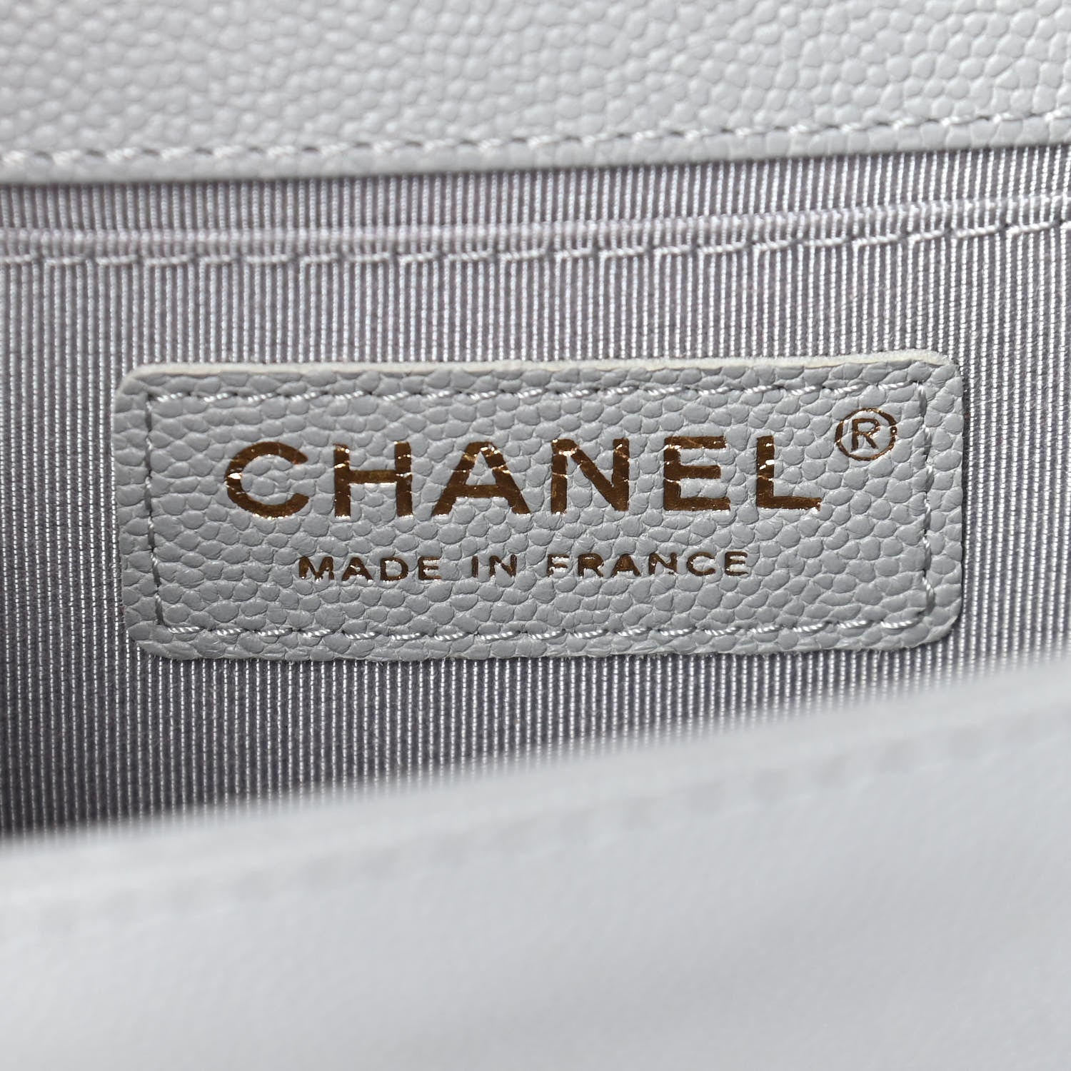 Chanel Caviar Quilted Small Boy Flap Grey 6 of 9
