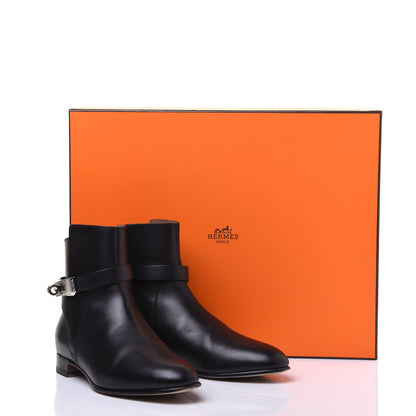 Hermes Calfskin Neo Low Boots 35 Black 11 of 11