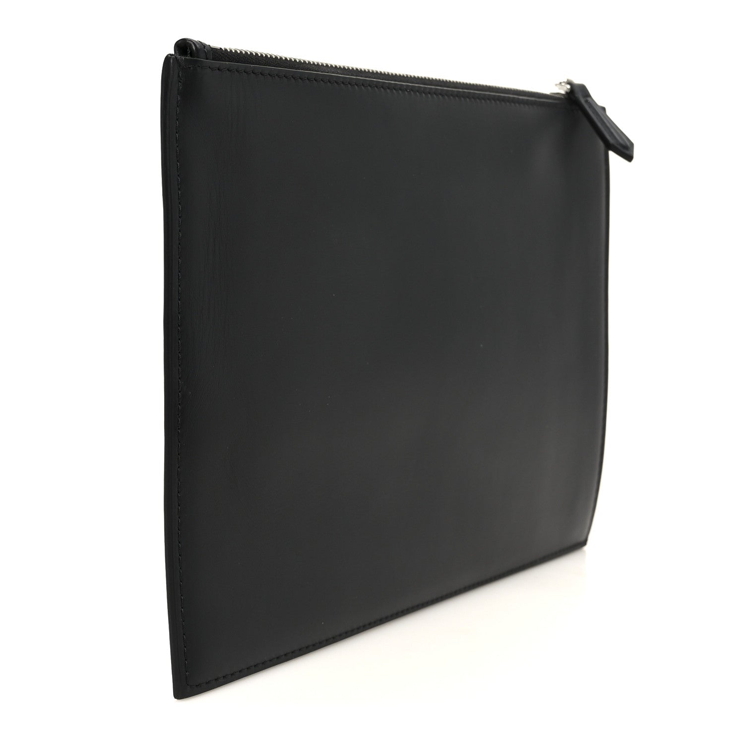 Fendi Vitello Cover Grande Baguette Pouch Black Palladio 3 of 8