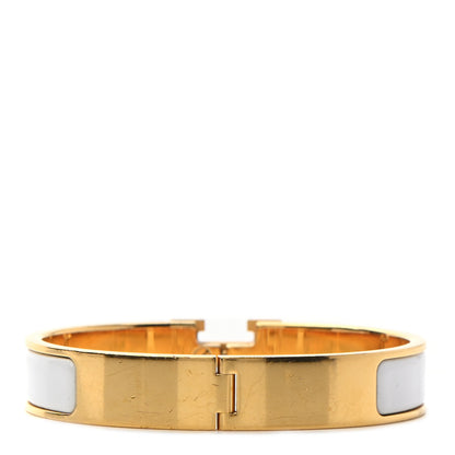 Hermes Enamel Narrow Clic Clac H Bracelet PM White 3 of 6