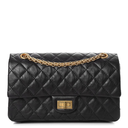Chanel Aged Calfskin Quilted 2.55 Reissue 225 Flap Black 1 of 8