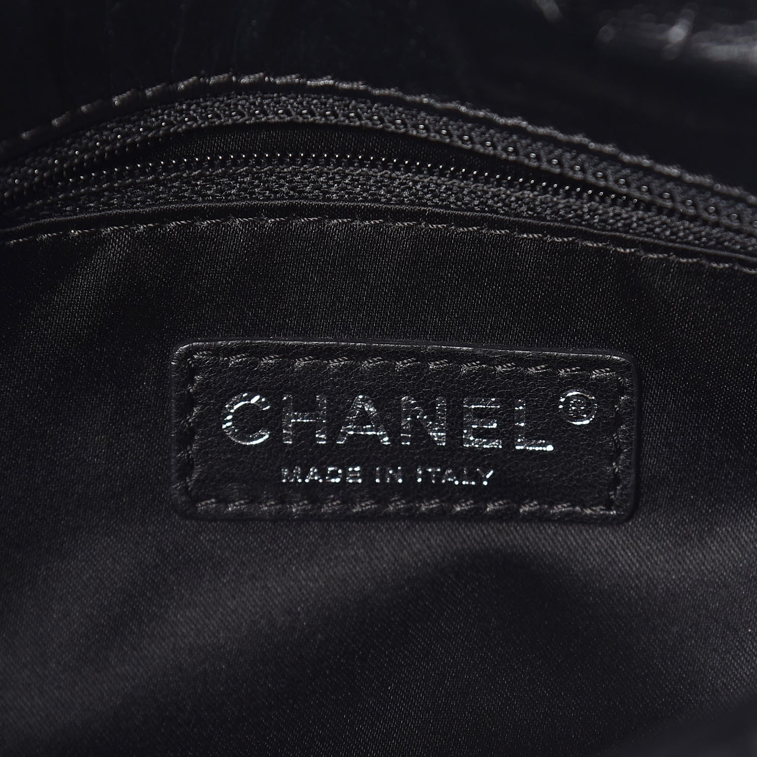 Chanel Glazed Calfskin Twisted Medium Flap Black 6 of 10