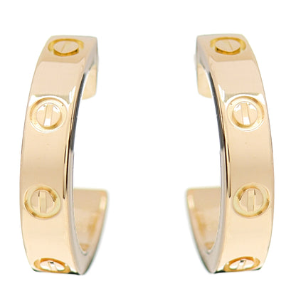 Cartier 18K Yellow Gold Small LOVE Hoop Earrings 1 of 5