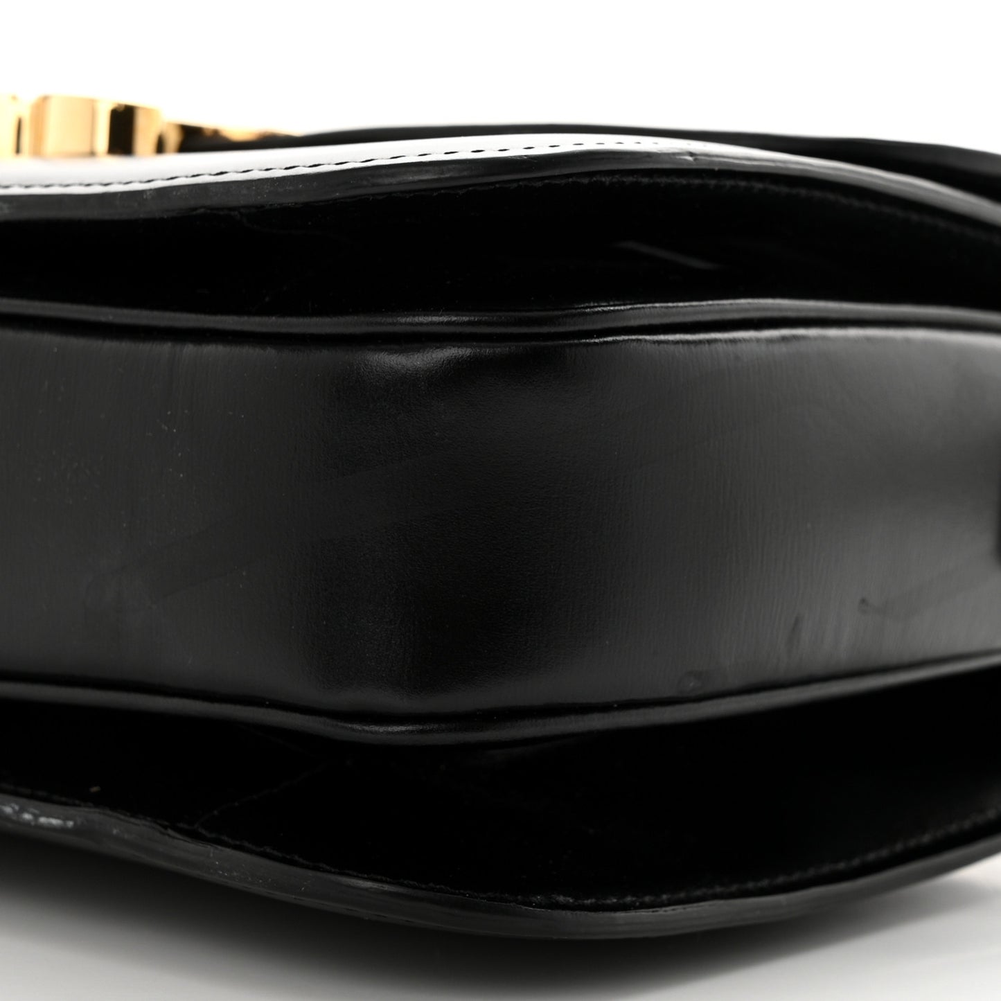 Shiny Calfskin Medium Triomphe Black