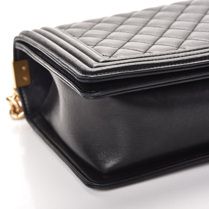 Chanel Lambskin Quilted New Medium Boy Flap Black 12 of 13