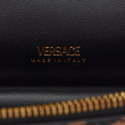 Versace Coated Canvas La Greca Signature Shoulder Bag Black 6 of 8