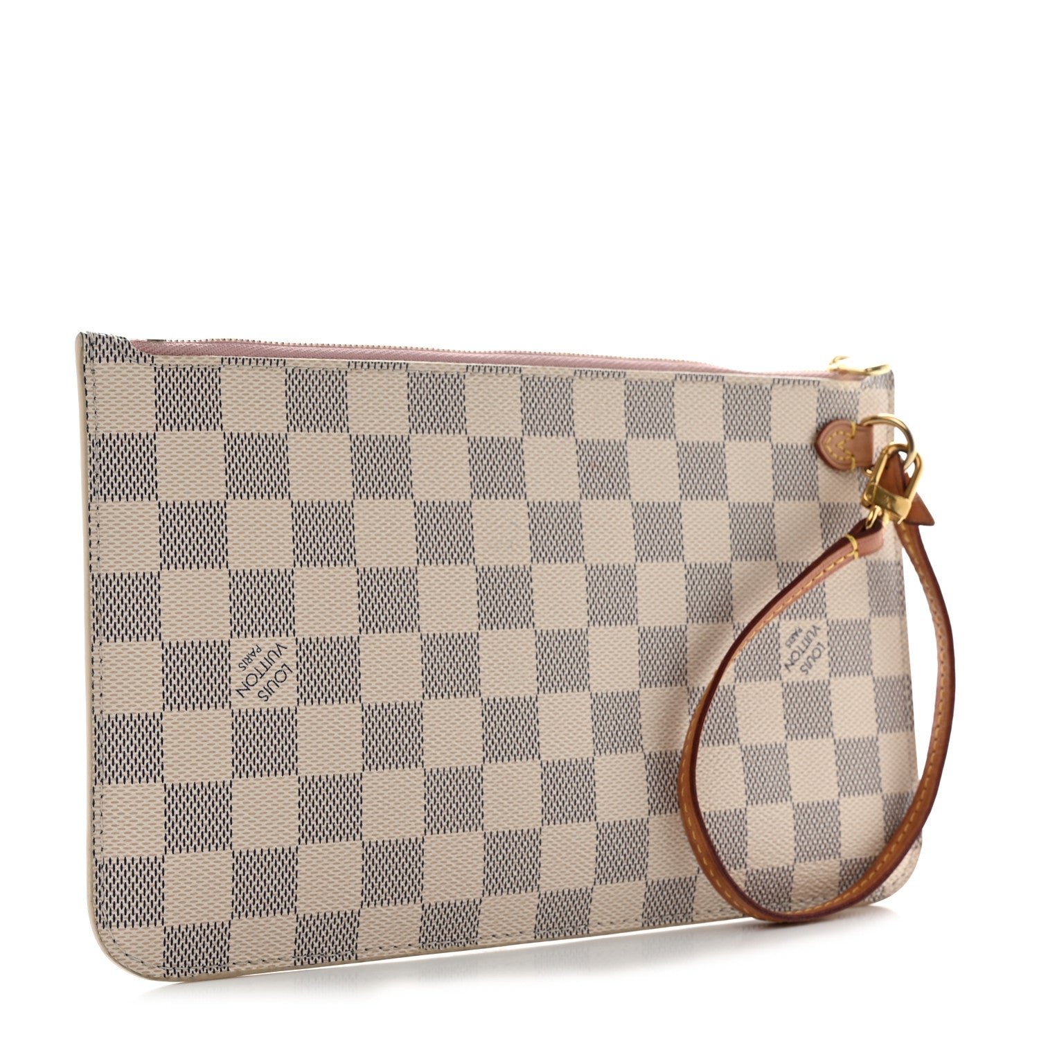 Louis Vuitton Damier Azur Neverfull MM GM Pochette Rose Ballerine 3 of 10