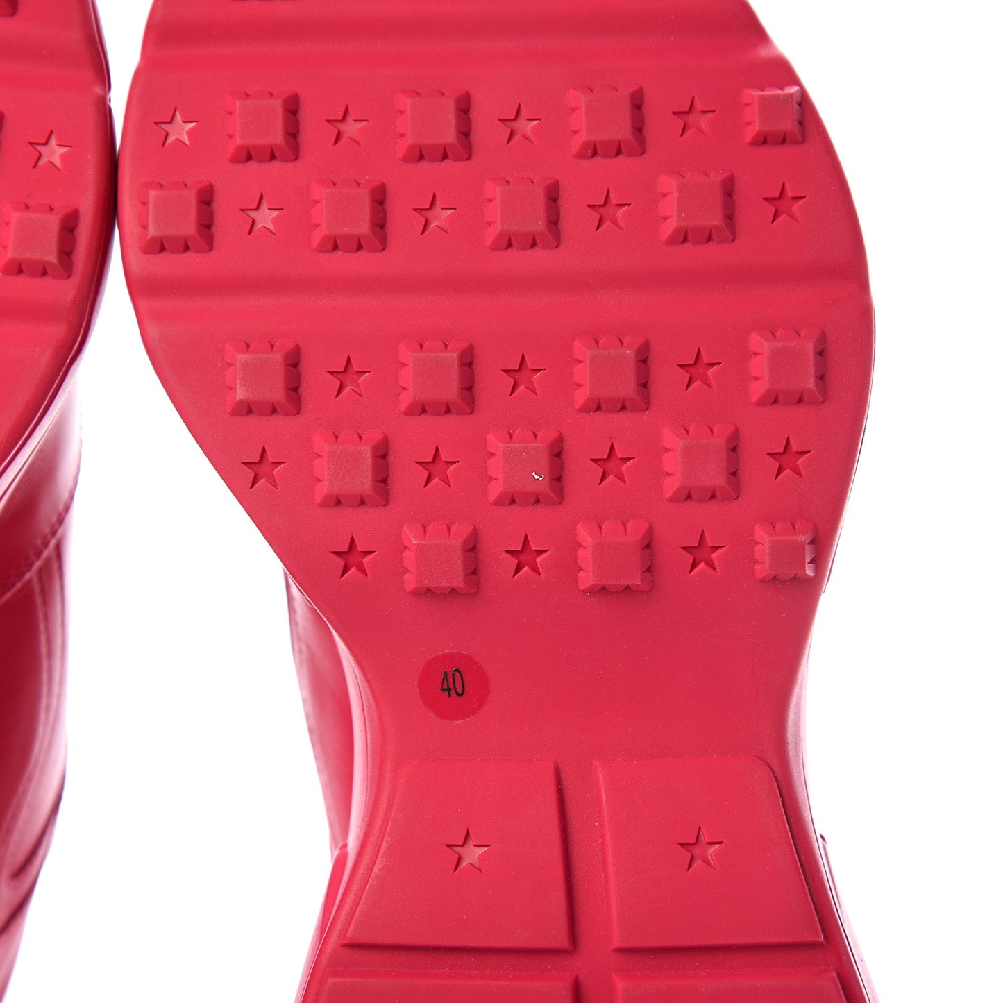 Calfskin Logo Womens Rhyton Sneakers 40 Box Pink