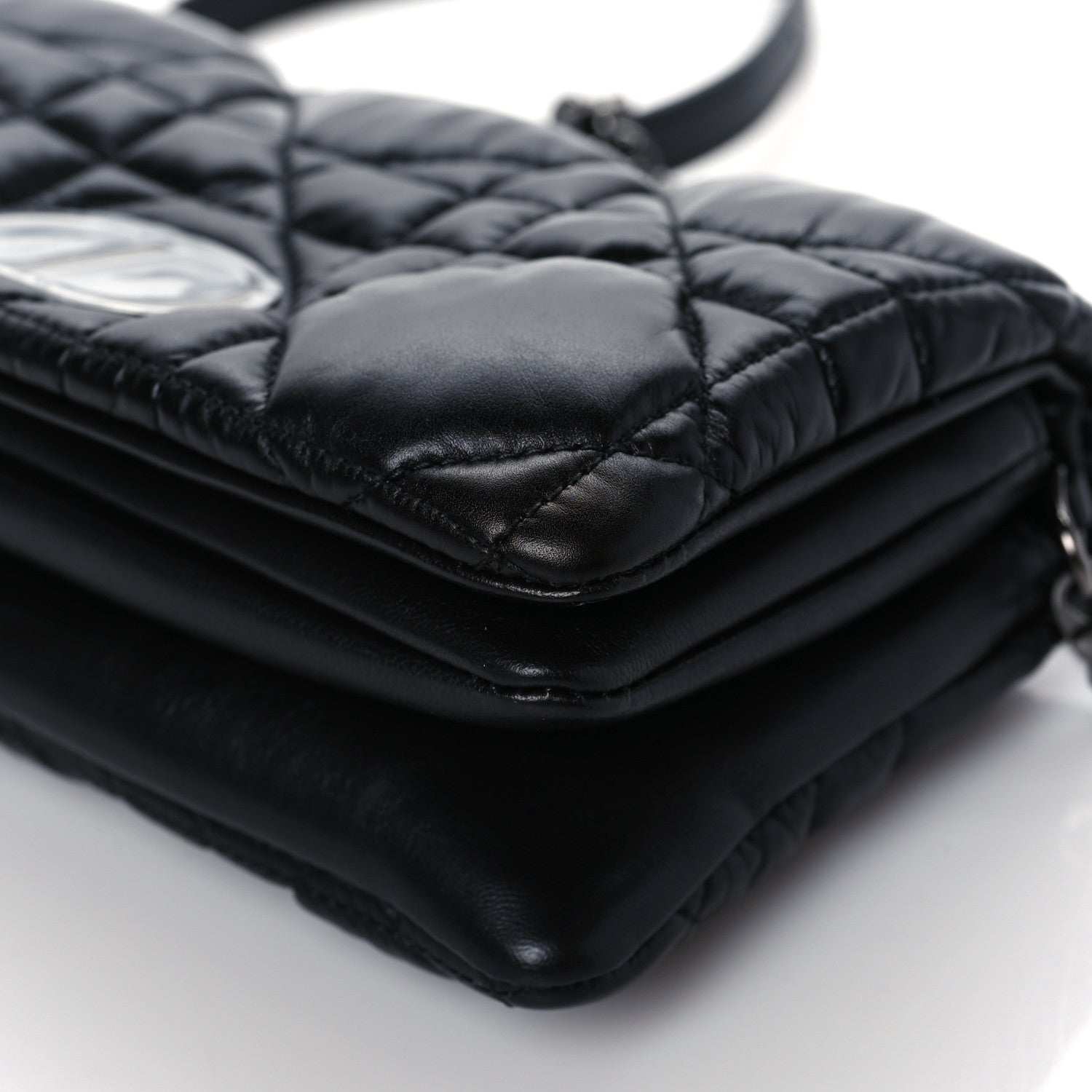 Christian Dior Calfskin Macrocannage Mini Caro Bag Black 9 of 9