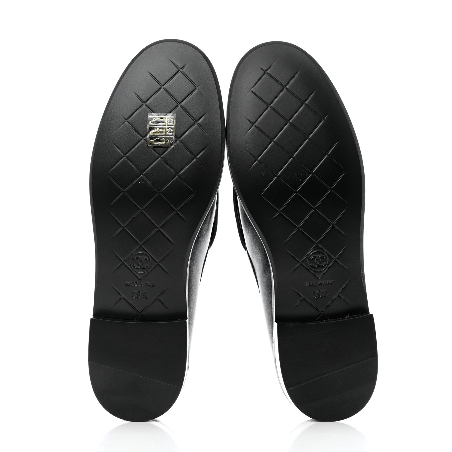 Chanel Lambskin Quilted CC Turnlock Loafers 39.5 Black 5 of 9