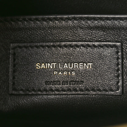 Saint Laurent Smooth Calfskin Manhattan Shoulder Bag Black Beige 6 of 8