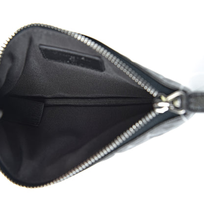 Chanel Goatskin Camellia Embossed Cosmetic Pouch Anthracite 5 of 8