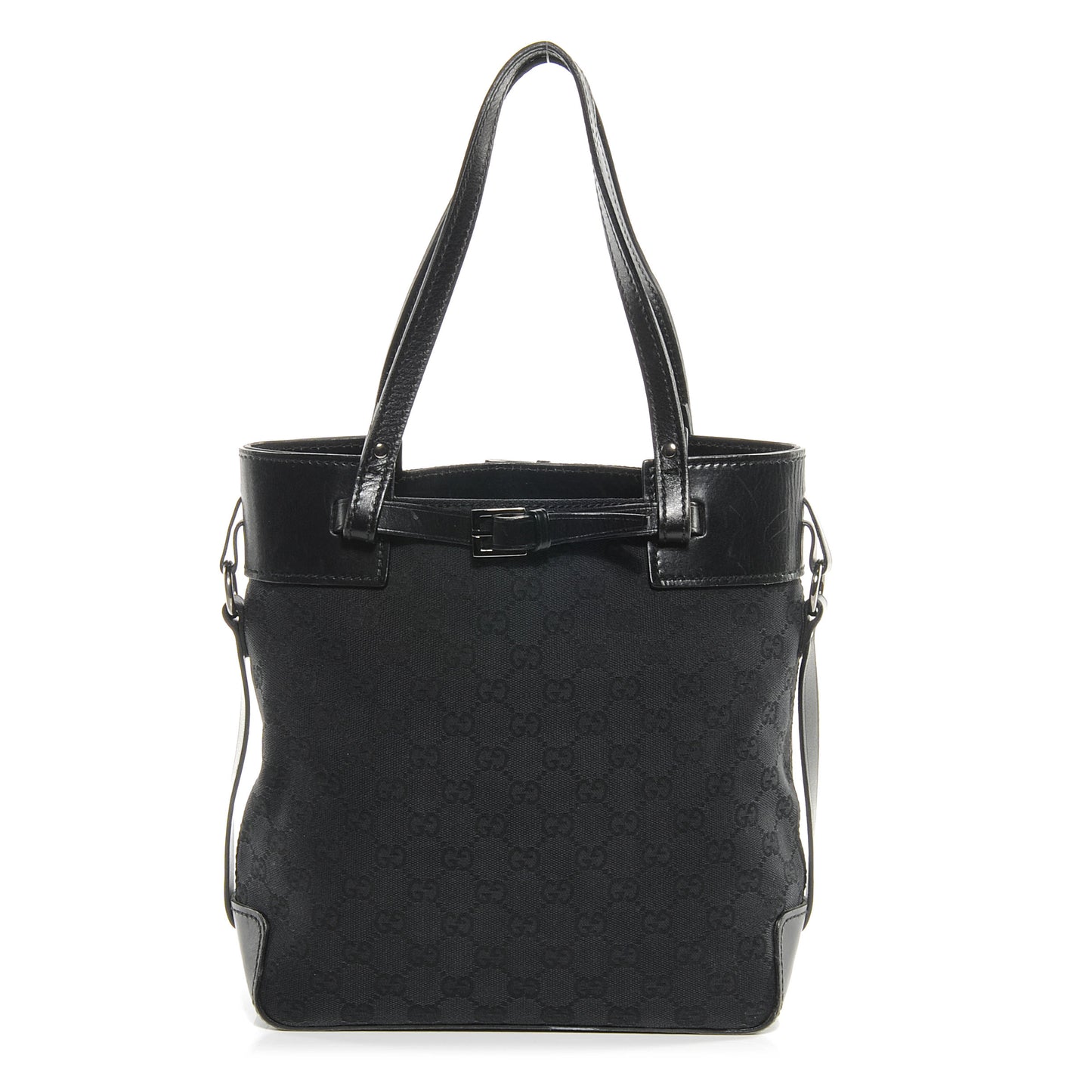 Monogram Small Bucket Tote Black
