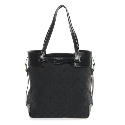 Gucci Monogram Small Bucket Tote Black 1 of 7