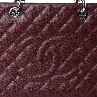 Chanel Caviar Quilted Grand Shopping Tote GST Burgundy 10 of 10