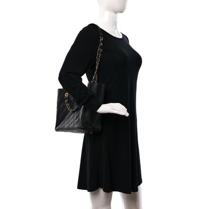 Chanel Caviar Quilted Small Shopping Tote Black 2 of 10